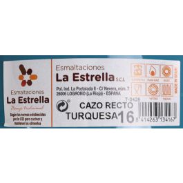 Cazo Recto 16 cm Turquesa - La Estrella (6 Unidades) Cazo Recto 16 cm Turquesa - La Estrella (6 Unidades)