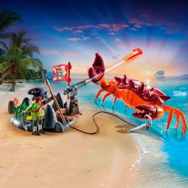 Playmobil Batalla Con El Cangrejo Gigante Set 71532 Pirates Con Cañón y Pinza +4 Años