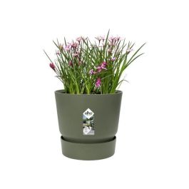 Maceta redonda ELHO Greenville 30 - Exterior - Ø 29.5 x H 27.8 cm - Verde hoja Maceta redonda ELHO Greenville 30 - Exterior - Ø 29.5 x H 27.8 cm - Verde hoja