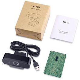 Aukey PC-W3 Webcam Stream Series Full HD 1080p con Sensor CMOS 1/2.9" y Micrófono Incorporado Negra