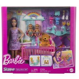 Barbie Hxm99 Muñeca Skipper Canguro de Gemelos con Cuna, Balancín, Móvil, Columpio y 10 Accesorios Habitación Infantil Barbie Hxm99 Muñeca Skipper Canguro de Gemelos con Cuna, Balancín, Móvil, Columpio y 10 Accesorios Habitación Infantil
