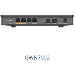Grandstream GWN7002 Router Multi-WAN Gigabit VPN con Firewalls Integrados, 2.5 Gigabit Ethernet, Negro