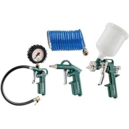 Metabo LPZ 4 Juego de Herramientas Aire Comprimido: Pistolas (Soplado, Inflado Neumáticos, Pintura), Manguera Espiral PA 4,9m, Acople ISO 1/4" Precio: 88.69000041. SKU: B1KE57AF58