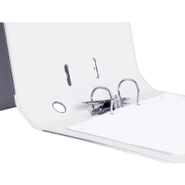 Liderpapel Archivador de Palanca Folio Documenta 52 mm Blanco con Rado y Compresor Metálico