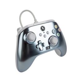 Power A Mando con Cable Mejorado para Xbox Series X/S - Metalic Ice, 1516986-02 | Botones Avanzados, Vibración Dual, Ergonomía Superior Power A Mando con Cable Mejorado para Xbox Series X/S - Metalic Ice, 1516986-02 | Botones Avanzados, Vibración Dual, Ergonomía Superior