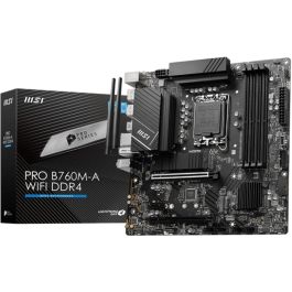MSI PRO B760M-A WiFi DDR4 Placa Base Intel B760 LGA 1700 Micro-ATX Wi-Fi 6E