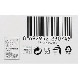 Lav Set 6 Vasos 360 cc Colección Assos (8 Cajas)