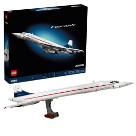 Lego Icons Concorde Kit de Construcción de Modelos de Aviones para Adultos con Detalles Auténticos y 3 Modos