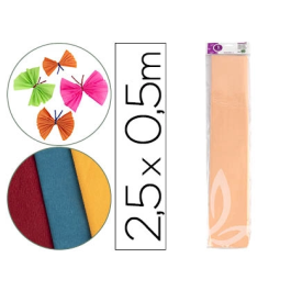 Liderpapel Papel Crespón Salmon 50 cm x 2.5m 34g/m2 Precio: 1.49999949. SKU: B167R3462B