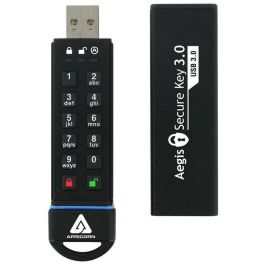 Apricorn Aegis Secure Key 3.0 Unidad Flash USB 30GB USB 3.0 con Cifrado Hardware AES 256-bit FIPS 140-2 Precio: 239.49999964. SKU: B1EAQ2KAXS