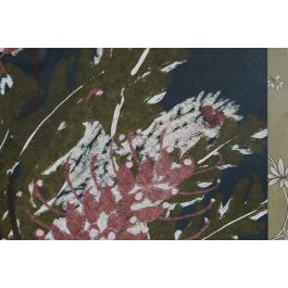 DKD Home Decor Cuadro Decorativo Shabby Verde Azul 2.5 x 70 x 50 cm Cristal Abeto (2 Unidades)