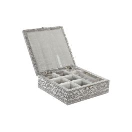 DKD Home Decor Joyero Indio Plateado Natural Madera Aluminio 18 x 18 x 6 cm Precio: 10.58999986. SKU: B1H5VWR5XN