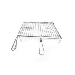 Algon Bbq Parrilla BBQ Giratoria Cromada 40x45 cm (4 Unidades)