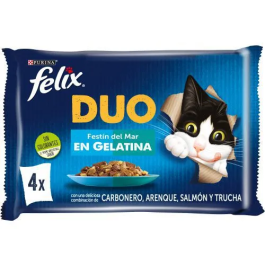Purina Felix Feline Fantastic Duo Delicious Pescado 12x4x85 gr Precio: 31.6900001. SKU: B1HLQN3G8Y
