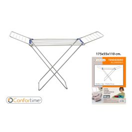 Confortime Tendedero de Aluminio 18 m Plata/Azul Oscuro (6 Unidades) Precio: 115.8900006. SKU: S2201543
