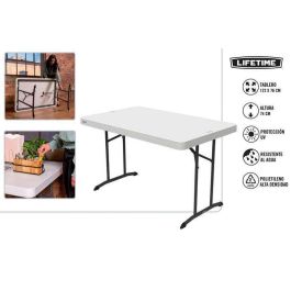 Mesa Plegable Lifetime Blanco 12,2 x 7,4 x 7,6 cm