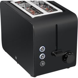 WMF 0414210071 Tostadora Stelio de Acero Inoxidable, 2 Rebanadas, 1050W, con Función Descongelar y Recalentar