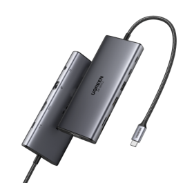 UGREEN 45520 Hub USB-C 11-en-1 a 3x USB-C/2x USB-A/HDMI/VGA/RJ45/SD/TF/3.5mm Gris Precio: 57.49999981. SKU: B1AAB8ZTLX