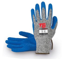 Tomas Bodero 487TFLN Guante Anticorte Cristalería Tuffalene Látex Azul EN 388-3544 Resistencia Corte y Abrasión Talla L-9 Precio: 10.50000006. SKU: B149NR3C33