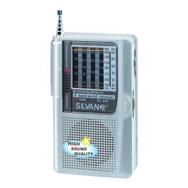 Silvano Radio portátil SL-220 9 bandas FM/MW/SW, con auriculares y antena telescópica, 11x6.3x2.8 cm Precio: 17.69000035. SKU: B12J5ZGFLM