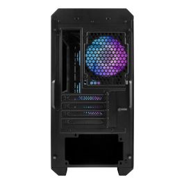 GENESIS Irid 503 ARGB Micro Torre Negro, Transparente con 4 Ventiladores ARGB Incluidos
