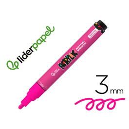 Liderpapel Rotulador Acrilico Base Agua Todo Tipo de Superficie Punta Redonda 3 mm Rosa Precio: 9.5000004. SKU: B17T7WKYWJ