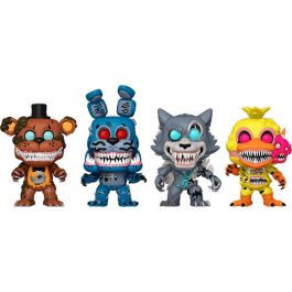 FUNKO Blister 4 figuras POP Five Nights at Freddys Exclusive Twisted Freddy, Twisted Bonnie, Twisted Wolf, Twisted Chica Precio: 66.59000018. SKU: B1A2L5EEYR