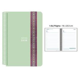 Agenda Anual (2026) Senfort Pastel Espiral Tapa Pp Con Goma Decorada 160X235 D/P Verde Agenda Anual (2026) Senfort Pastel Espiral Tapa Pp Con Goma Decorada 160X235 D/P Verde Precio: 17.5000001. SKU: B152E7MCST