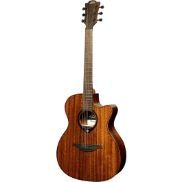 LAG Tramontane 98 Guitarra Acústica Auditorium Cutaway Electroacústica Caoba Maciza Natural