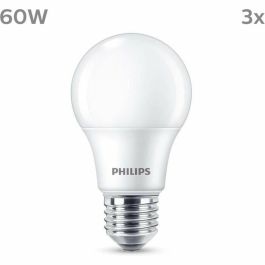 Philips PHI8719514452404 Bombilla LED E27, 60W Equivalente, Blanco Cálido Mate, No Regulable - Pack de 3 Unidades Precio: 18.49999976. SKU: B132S93NJV