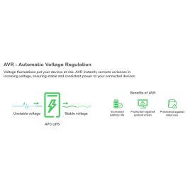 APC Back-UPS BX950MI 950VA 520W UPS Línea Interactiva con AVR 6 Salidas IEC