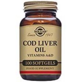 SOLGAR Aceite Hígado de Bacalao 100 Cápsulas con Vitaminas A, D, EPA, DHA, Soporte Inmune y Colesterol Precio: 13.4999997. SKU: B19WXL3SWZ