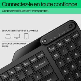 HP 460 Teclado Bluetooth Inalámbrico Multi-dispositivo (3), Compacto con Numpad, Batería 24 meses, Teclas Ergonómicas, Resistente a Derrames