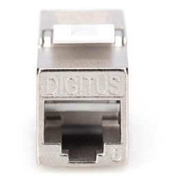 Digitus Módulo Keystone CAT 6 Apantallado Plano RJ45 Hembra-Hembra Plata