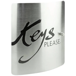 Burg Wachter Armario para Llaves BUR4003482336403, Acero Inoxidable, 10 Ganchos, Cierre Magnético Regulable