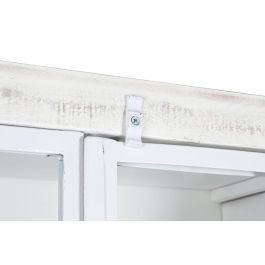 DKD Home Decor Estantería Moderna Blanco 45 x 200 x 170 cm de Mango y Metal con 6 Estanterías y 4 Puertas