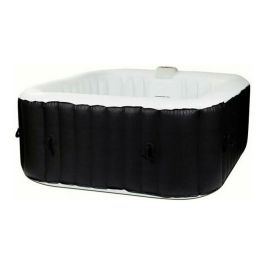 Sunspa Spa Hinchable Cuadrado para 6 Personas, 1.85 x 0.65 m, 130 Microjets, Motor Integrado, 800 Litros