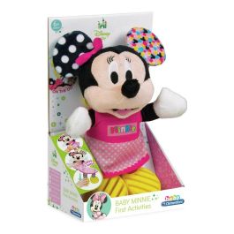 Clementoni Sonajero Minnie Peluche con Texturas y Mordedor para Bebés +6 Meses