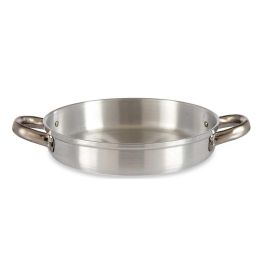 Kinvara Sarten Aluminio Con Asas 22 cm (23cm Diametro) Apta Gas Horno Lavavajillas Color Plata