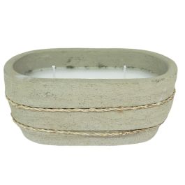 DKD Home Decor Vela Gris 8 x 7 x 15 cm (12 Unidades) Vainilla