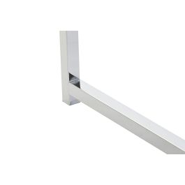 DKD Home Decor Mesa Centro Chic Blanco Plateado Acero MDF Set 2 Piezas 48 x 45 x 110 cm