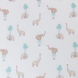 Tineo Colchón Comfort Fun 60 x 120 cm 8 cm de grosor Blanco Elefantes - TIN3275054961608