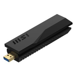 MSI GUBE65 Adaptador WiFi7 USB BE6500, 2.4GHz/5GHz/6GHz, 2x2 MIMO, hasta 2880 Mbps, compatible con Windows 11/10 MSI GUBE65 Adaptador WiFi7 USB BE6500, 2.4GHz/5GHz/6GHz, 2x2 MIMO, hasta 2880 Mbps, compatible con Windows 11/10