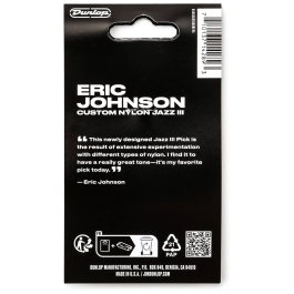 Dunlop Pack 6 Púas Eric Johnson Custom Nylon Jazz III