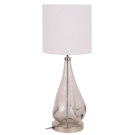 Lampara Sobremesa Moderno DKD Home Decor Transparente Crudo 30 x 65 x 30 cm