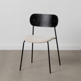 Silla Negro-Blanco Tejido-Metal Salón 49 X 53 X 80 cm Precio: 115.0105. SKU: B1878RH2T6