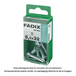Fadix 10922833 Tornillo para chapa rosca autotaladrante cincado 5,5 x 32 mm caja 5 unidades Precio: 2.50000036. SKU: B194V4BBEB