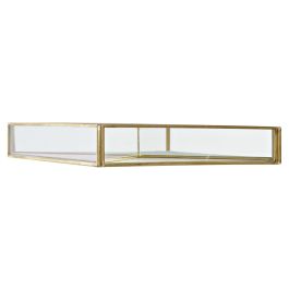 Joyero Moderno DKD Home Decor Verde Rosa 20 x 3.5 x 20 cm (4 Unidades)