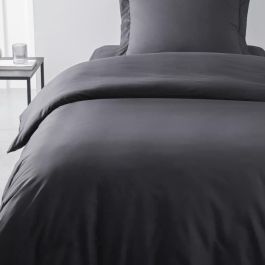 Today TOD3574643504531 Funda Nórdica Esencial 100% Algodón, 140x200 cm, Individual, Carbón