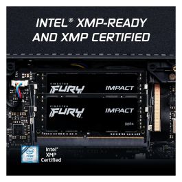 Kingston Memoria RAM FURY Impact 32GB DDR4 3200MHz CL20 SODIMM para Portátil